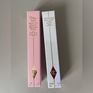 Charlotte Tilbury Matte Beauty Blush Wand and Beauty Light Wand (12 ml each)